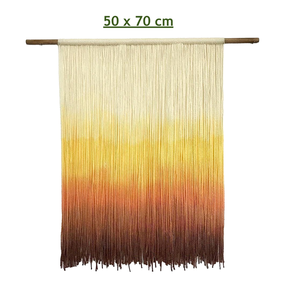 Hue-tiful Hand-Dyed Macrame Wall Hanging Art