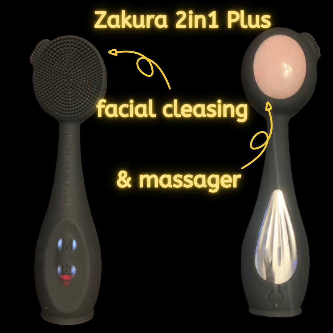 Zakura 2 in 1 Plus Sonic Vibration Facial Tool