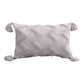 Tufted Throw Pillow Cover with Tassel