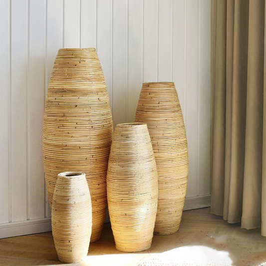 Rattle & Roll Rattan Vase
