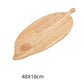 Leaf-shaped Multi-purpose wooden tray