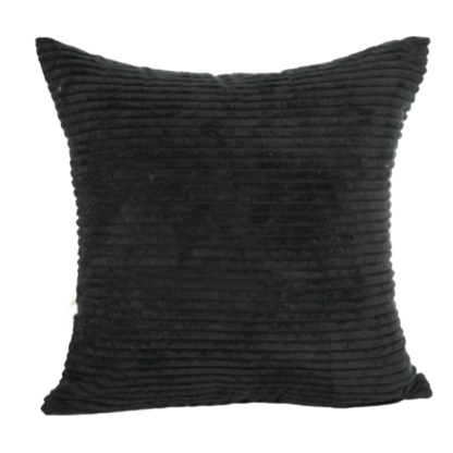 Stripes corduroy plush throw pillow cover